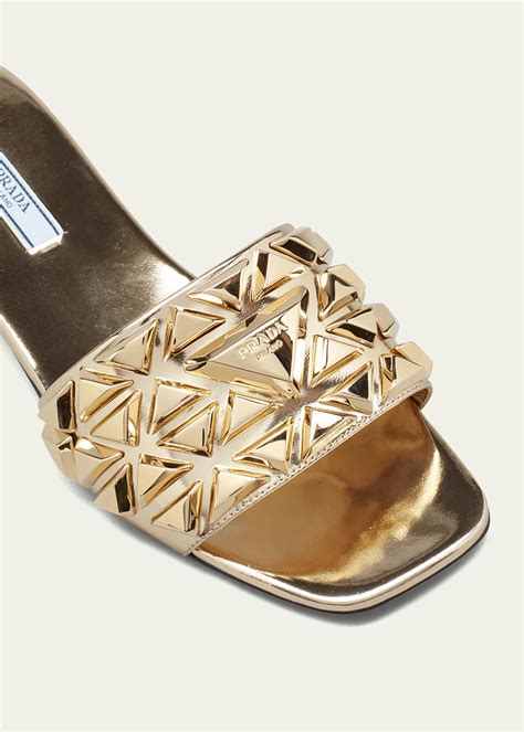 prada shoes metallic flats|Prada flat shoes sale.